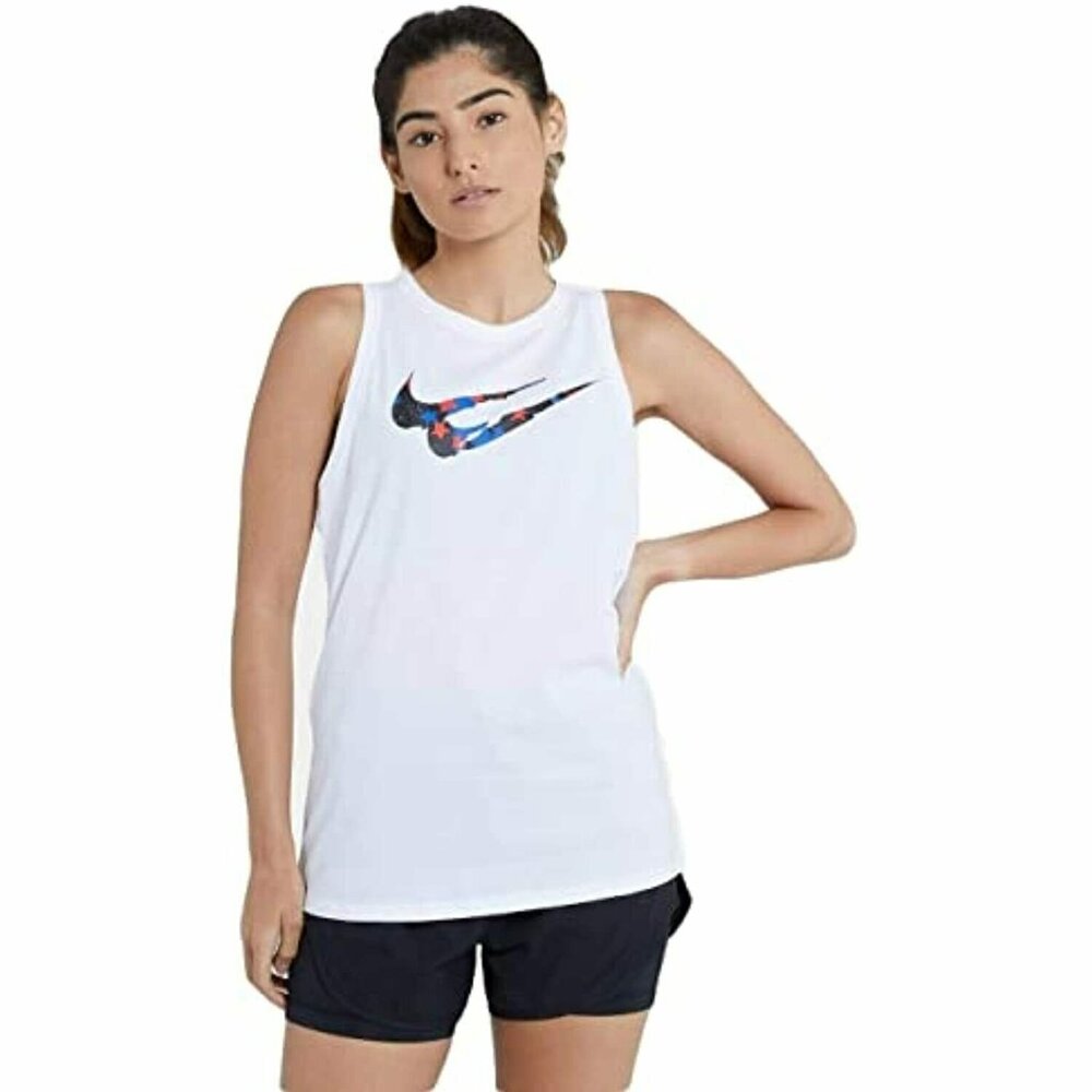 Nike Women's Plus Size Stars Tank Top White Size 2X